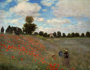 Les coquelicots de Monet